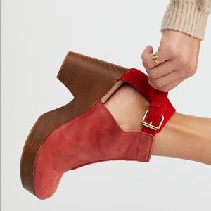 Free People Red Amber Orchard Clog By FpCollection